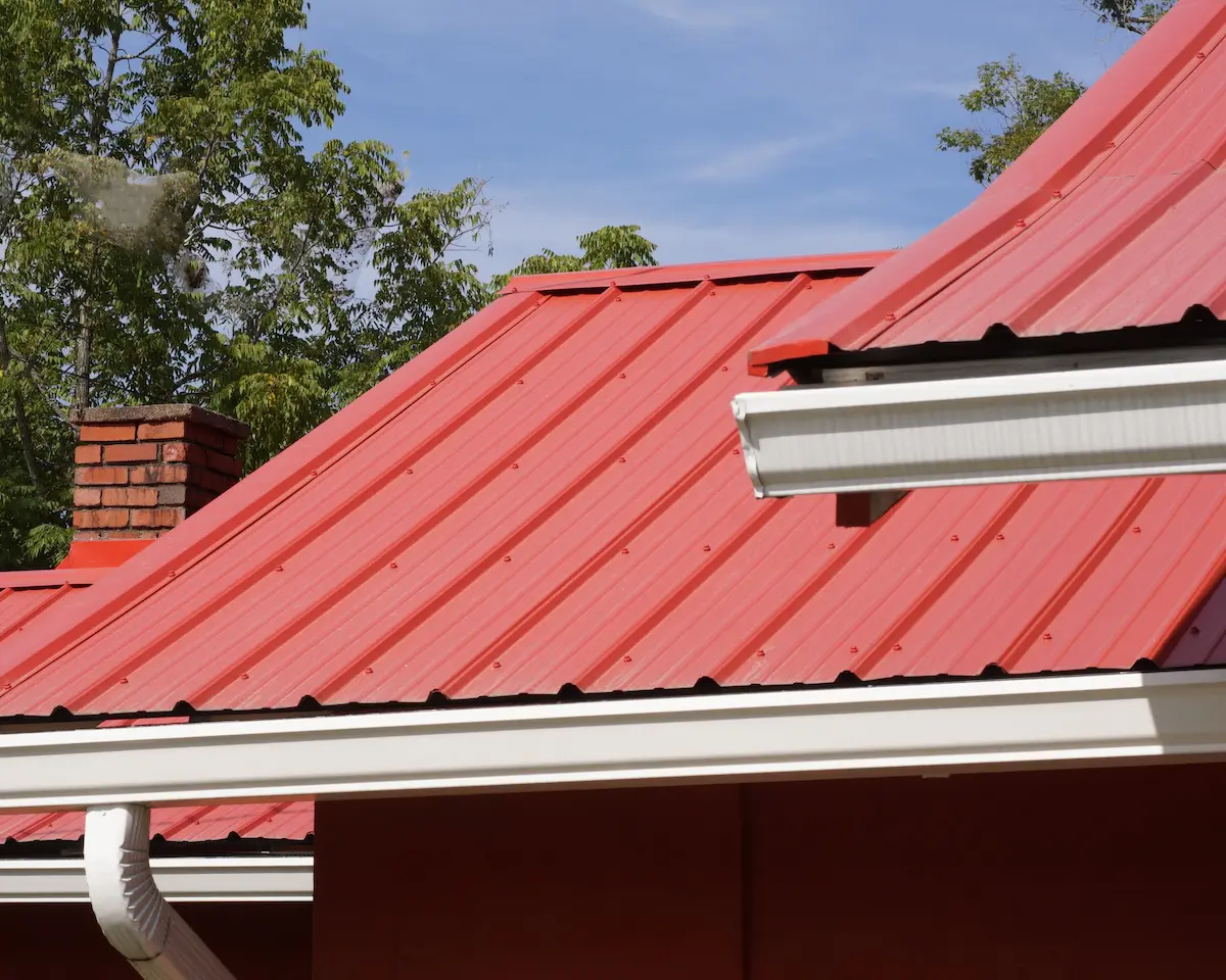 Red Metal Roof on Central Florida Home