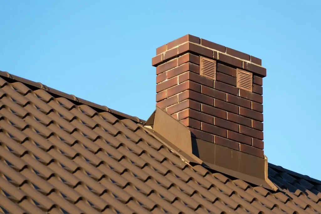 Roof flashing on a tiled roof in central florida