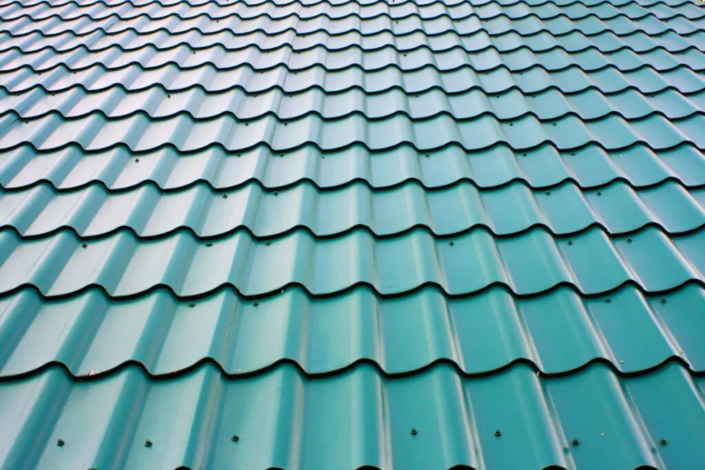 Close up of residential home with metal roof in Florida