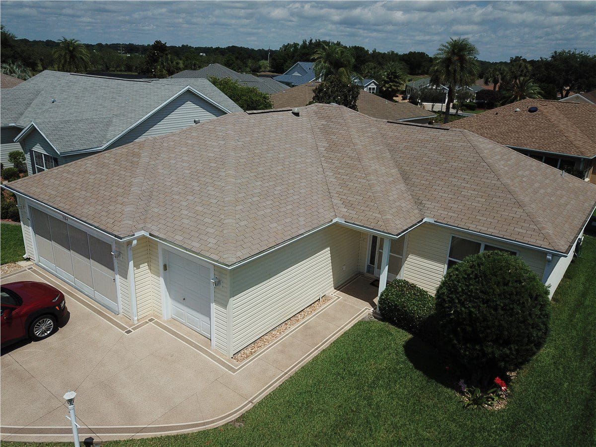 light gray asphalt shingle roof