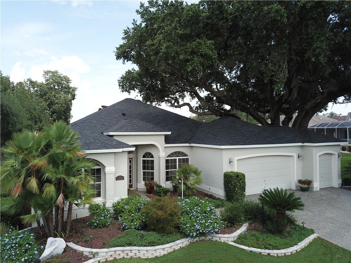 dark gray asphalt shingle roof