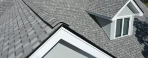 asphalt shingle roof on gray house