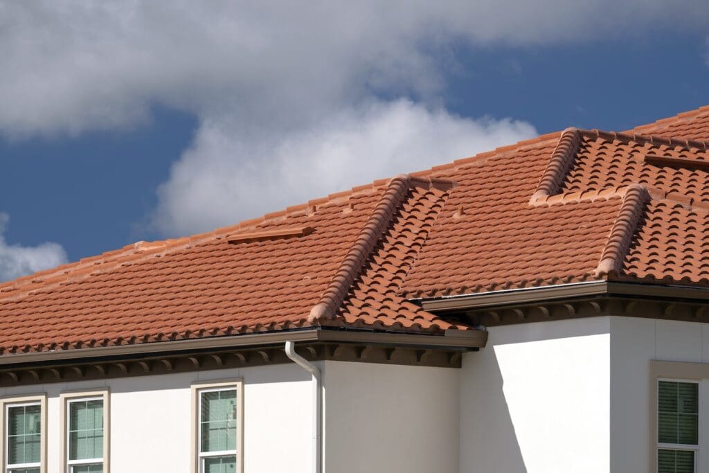 Residential home with a tile roof in Central Florida