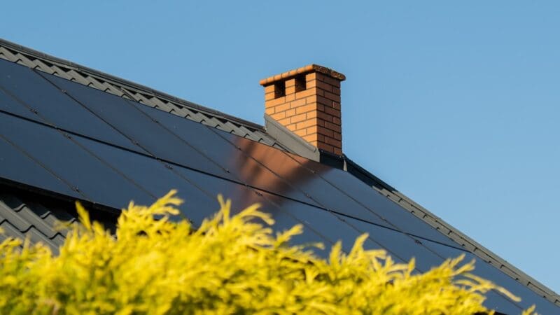 Stylish roof flashing on a modern central florida roof