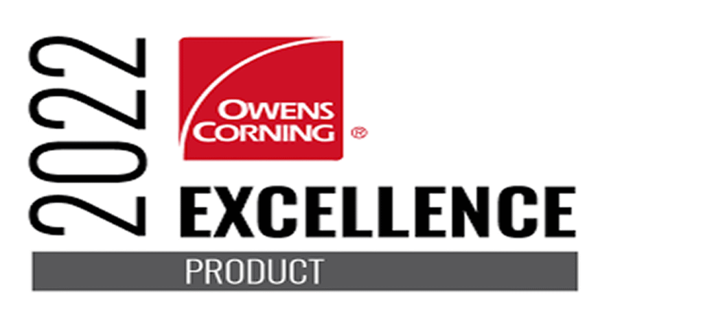 2022 Owens Corning Excellence Product Badge